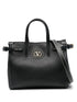 Valentino Garavani Antibes Small Leather Tote Bag Black