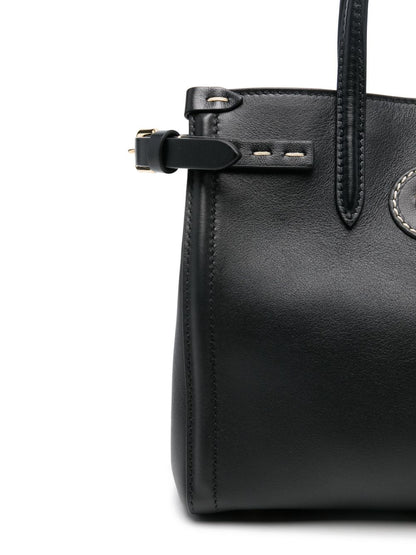 Valentino Garavani Antibes Small Leather Tote Bag Black