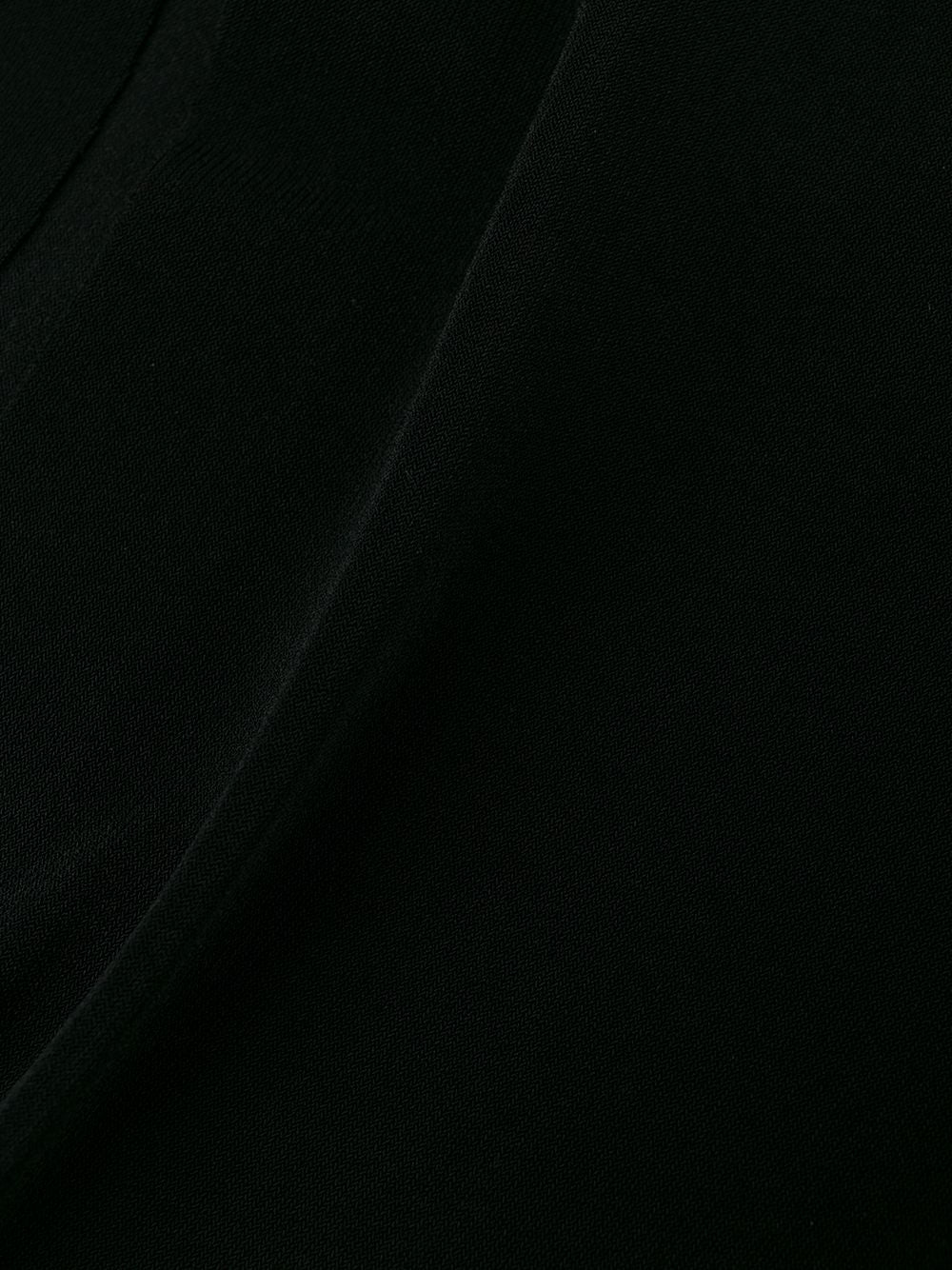 Norma Kamali Asymmetric-Neckline Long-Sleeve Fitted Top Black Black