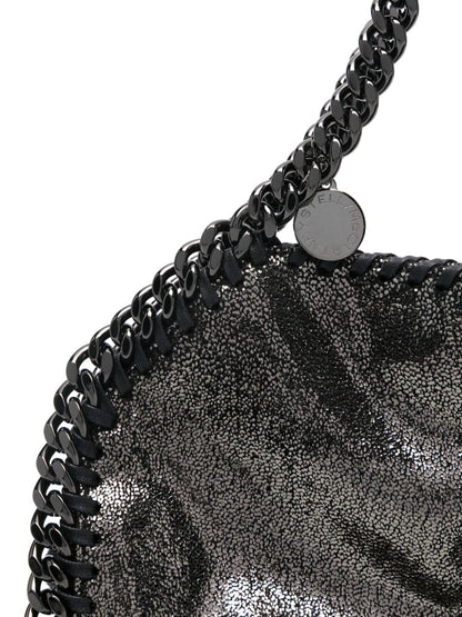 Stella McCartney Falabella Grained Faux Leather Tote Bag Silver