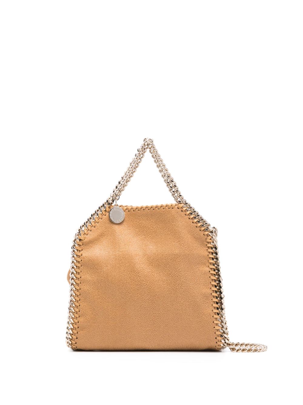 Stella McCartney Micro Falabella Tote Bag in Barley Brown Beige