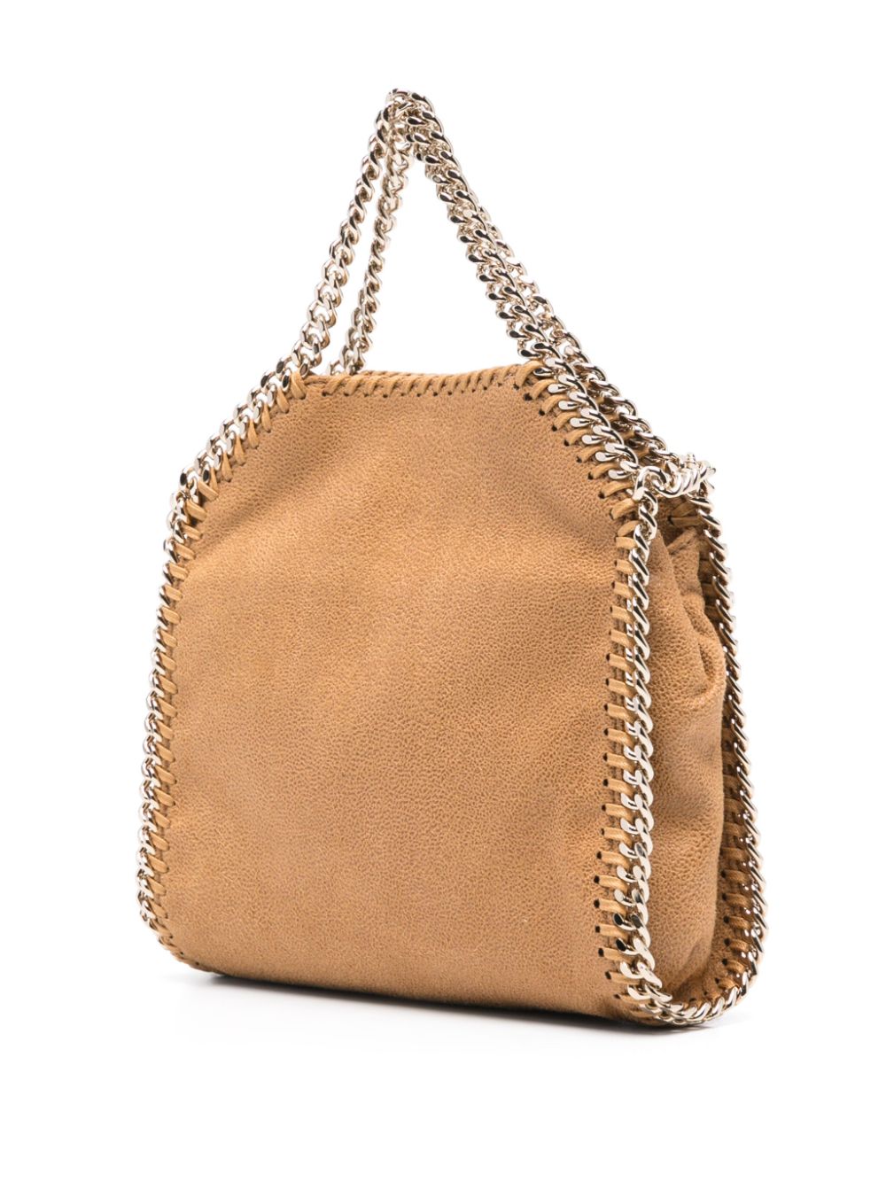 Stella McCartney Micro Falabella Tote Bag in Barley Brown Beige