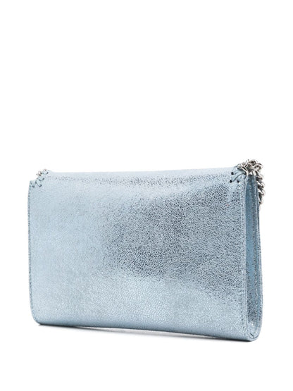 Stella McCartney Metallic Metallic Blue Falabella Wallet Shoulder Bag