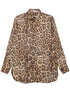 Stella McCartney Leopard Print Oversized Shirt Brown