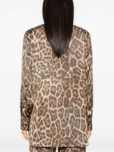 Stella McCartney Leopard Print Oversized Shirt Brown