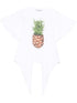 Stella McCartney Pineapple Cotton Tie-Front T-Shirt White
