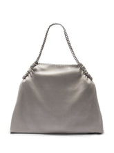 Stella McCartney Falabella Chain-Trimmed Grey Tote Bag grey