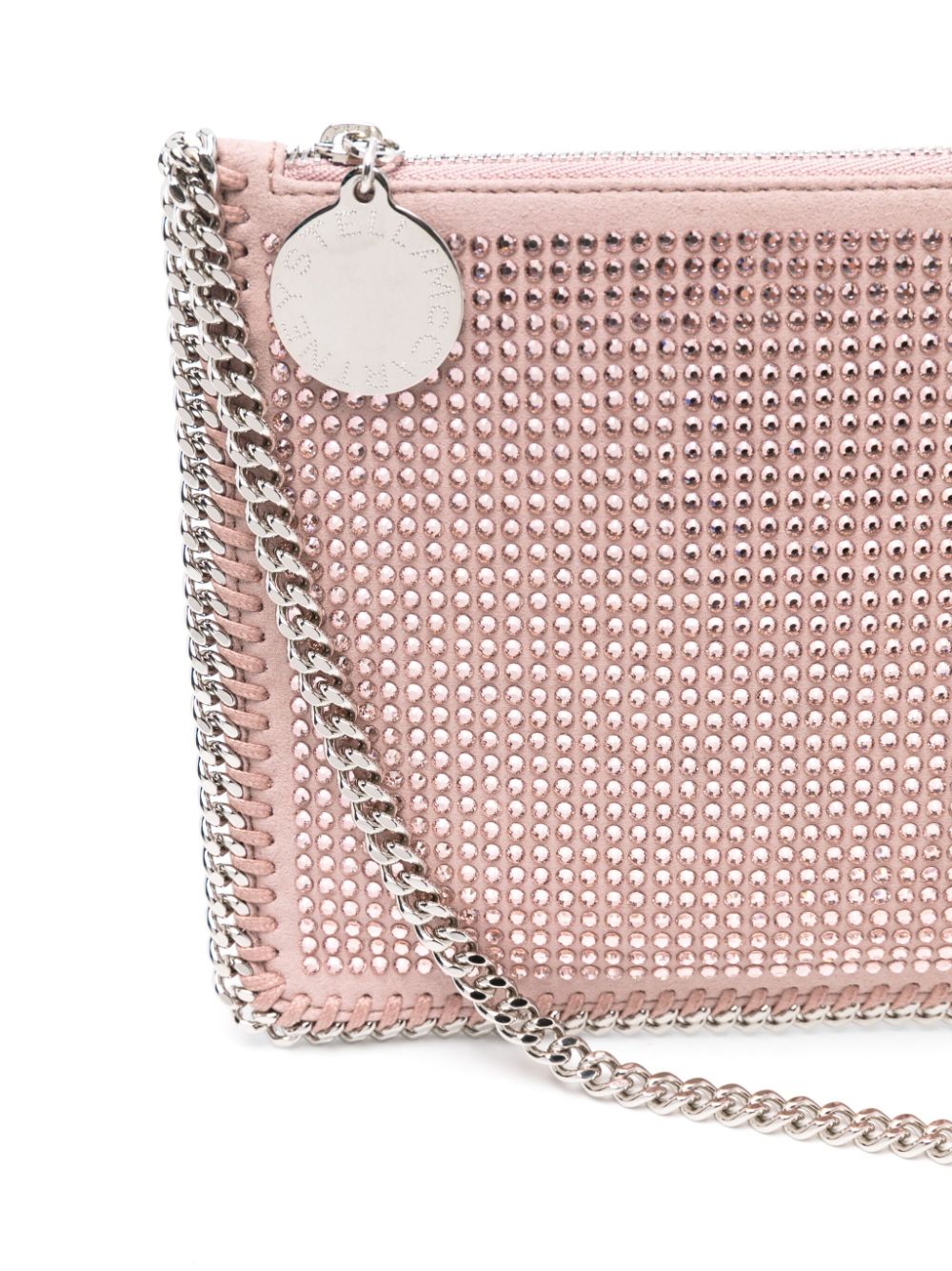 Stella McCartney Pink Falabella Shoulder bag With Crystals