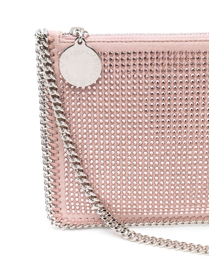 Stella McCartney Pink Falabella Shoulder bag With Crystals