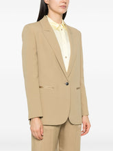 Forte Forte Crepe Single-Breasted Blazer in Beige