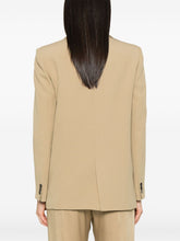 Forte Forte Crepe Single-Breasted Blazer in Beige