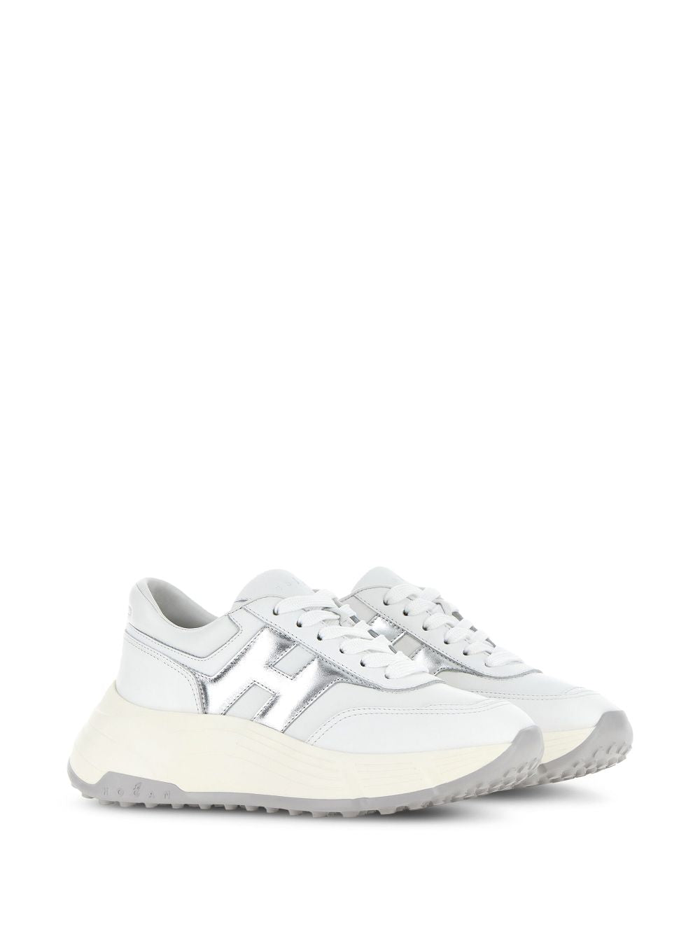 HOGAN PRE Logo-embellished Sneakers Silver