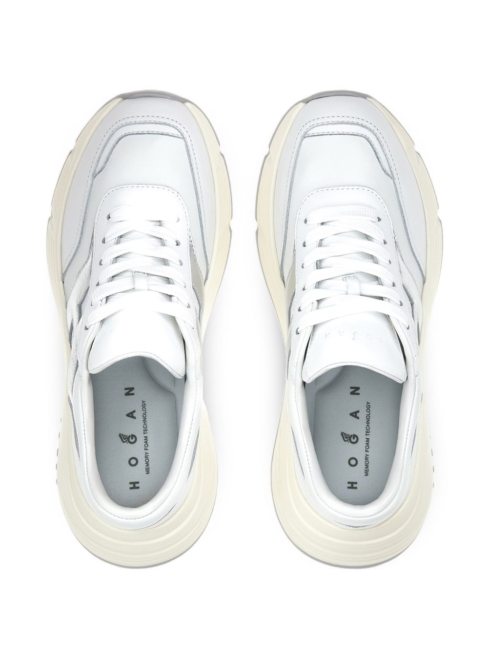 HOGAN PRE Logo-embellished Sneakers Silver