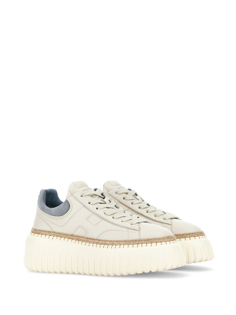 HOGAN PRE H-stripes Sneakers Cream