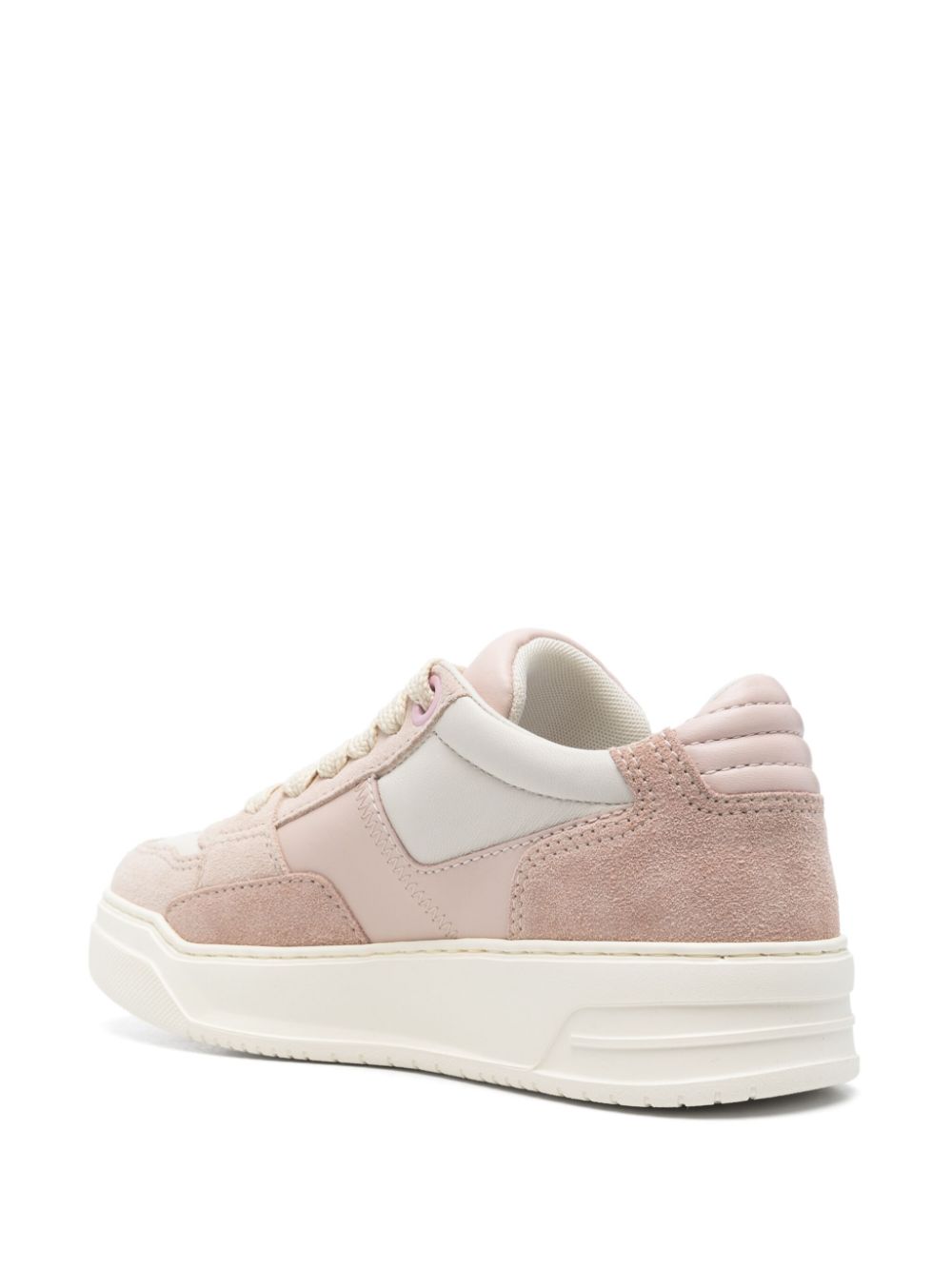 Hogan Pre Panelled Chamallow Leather Sneakers Pink