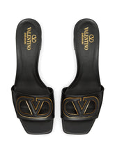 Valentino Garavani 60mm VLogo Signature Leather Sandals Black