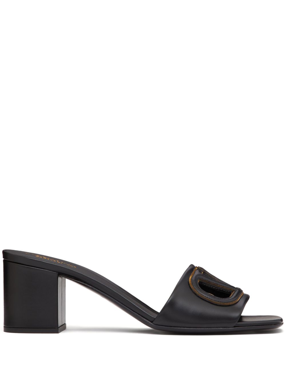 Valentino Garavani 60mm VLogo Signature Leather Sandals Black