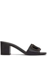 Valentino Garavani 60mm VLogo Signature Leather Sandals Black