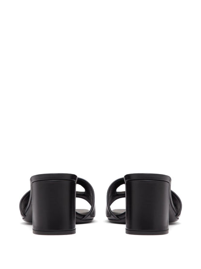 Valentino Garavani 60mm VLogo Signature Leather Sandals Black