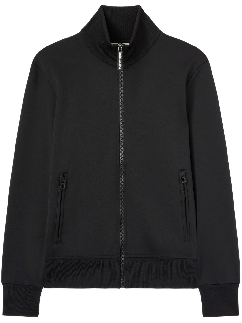 Palm Angels logo print track jacket Black