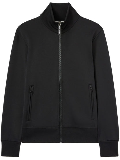 Palm Angels logo print track jacket Black