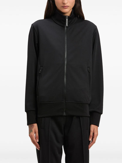 Palm Angels logo print track jacket Black