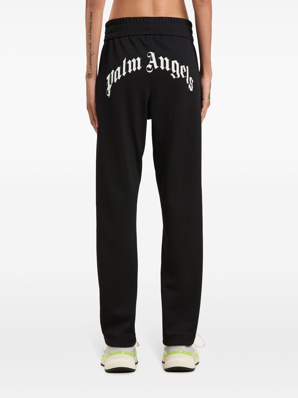 Palm Angels Curved Logo Track Pants Black black