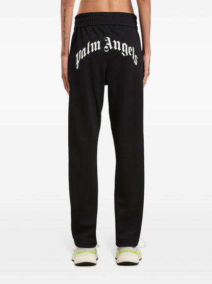 Palm Angels Curved Logo Track Pants Black black