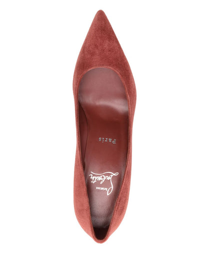 Christian Louboutin Suede Kate Pumps Red
