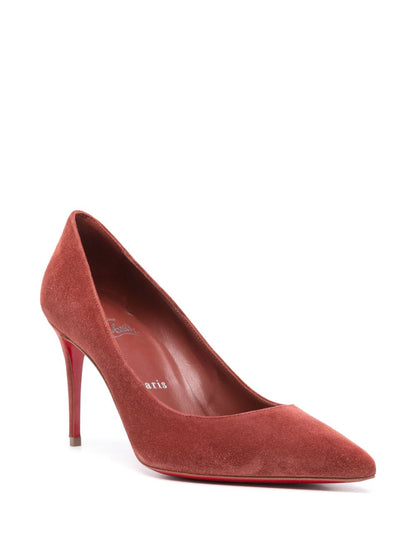 Christian Louboutin Suede Kate Pumps Red