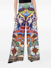 Alice + Olivia Printed Wide-Leg Athena Trousers Multicolour