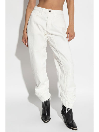 Jil Sander Straight trousers White