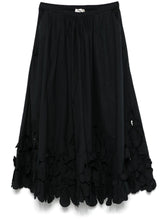 Forte Forte Embroidered Bottom Midi Skirt Black