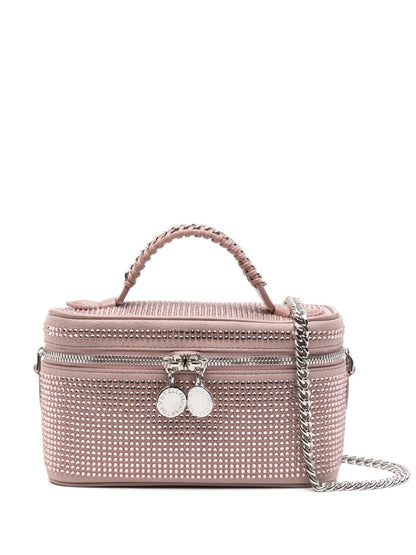 Stella McCartney Mini Faux Leather Vanity Bag in Powder