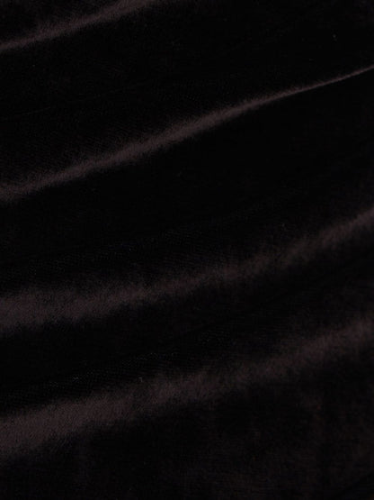 Balenciaga Long Asymmetrical One-Shoulder Velvet Maxi Dress Black