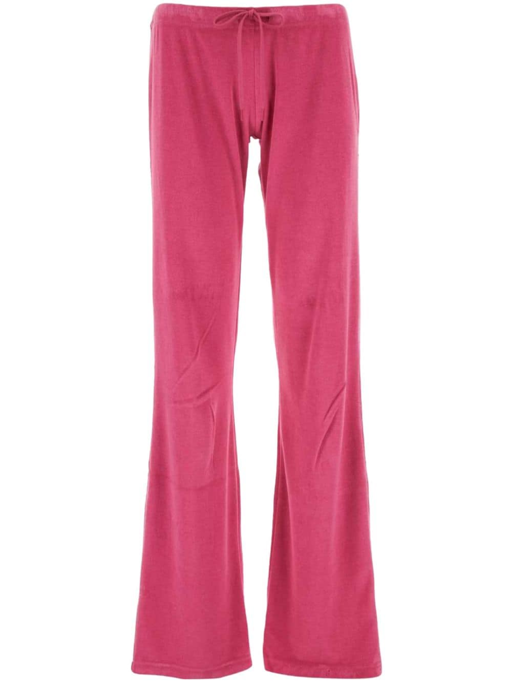 Balenciaga Drawstring Velvet Track Pants Pink