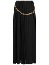 Balenciaga Chain-detail pleated skirt Black