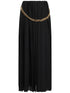 Balenciaga Chain-detail pleated skirt Black