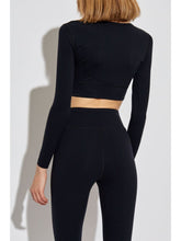 Balenciaga Reflective Logo Cropped Top Black