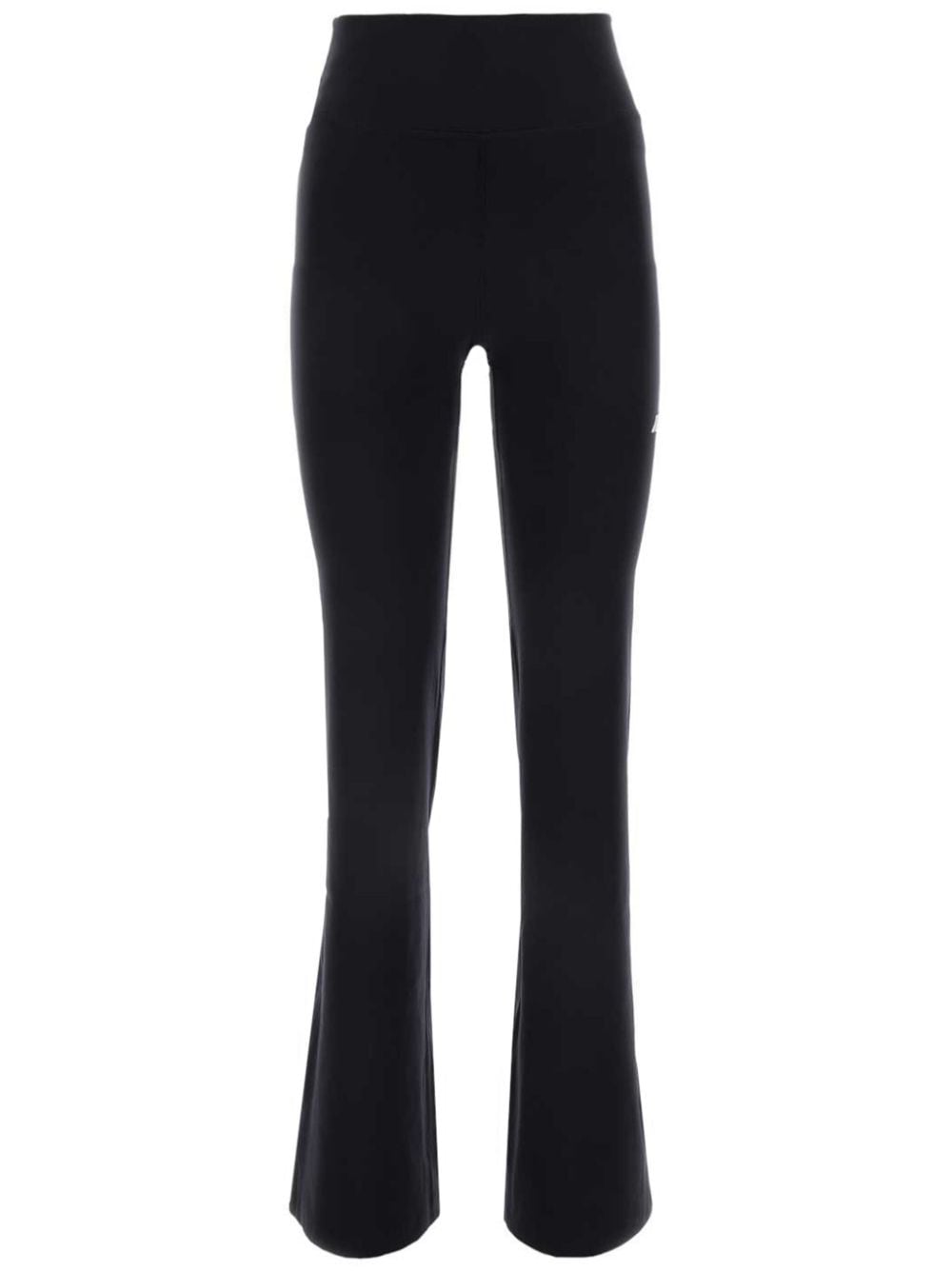 Balenciaga Flared Stretch Track Trousers Black Black
