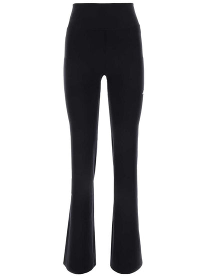Balenciaga Flared Stretch Track Trousers Black Black