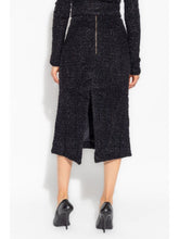 Balenciaga Tweed midi skirt Black