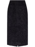 Balenciaga Tweed midi skirt Black