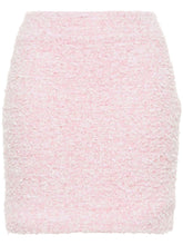 Balenciaga Tweed Bouclé Mini Skirt Pink