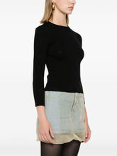 Balenciaga BB-pattern open-knit jumper Black