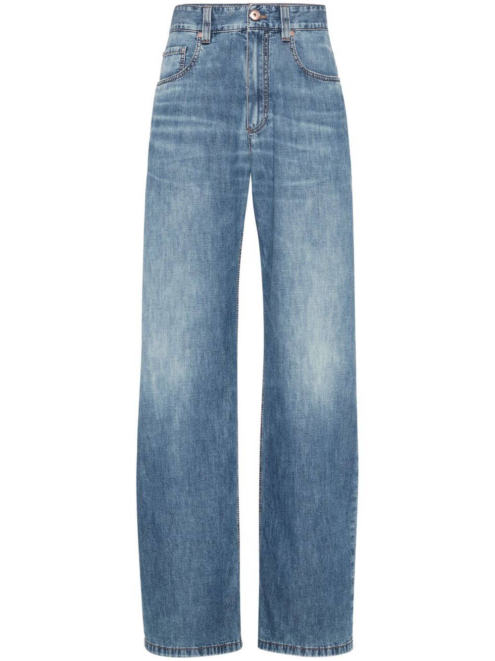 Brunello Cucinelli Denim Boyfriend Jeans Blue