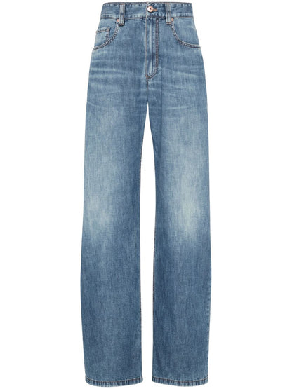 Brunello Cucinelli Denim Boyfriend Jeans Blue