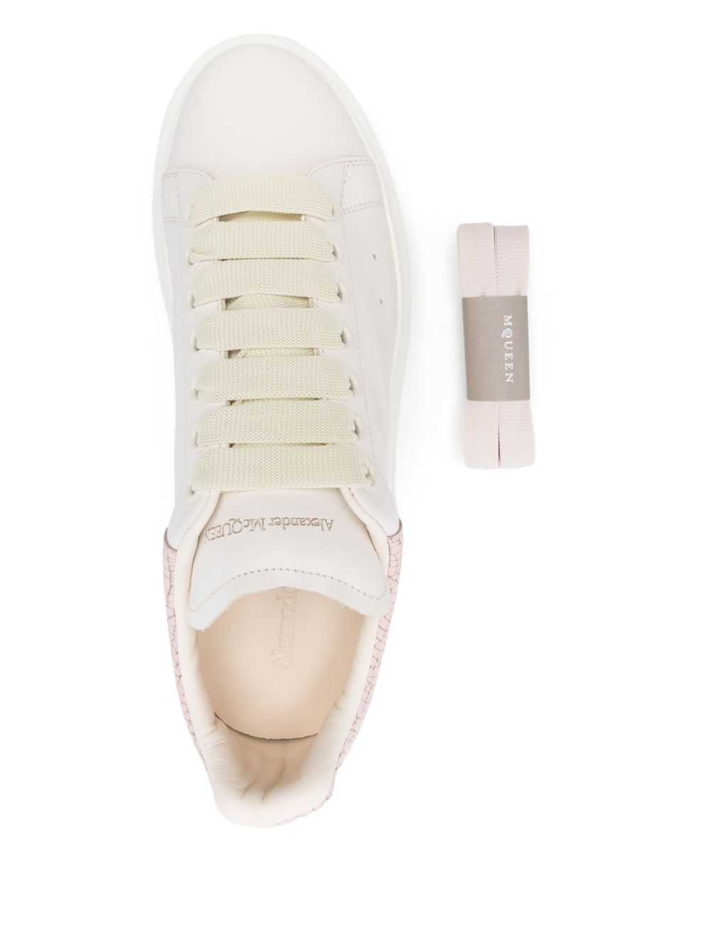 Alexander Mcqueen Oversized Leather Sneakers Powder