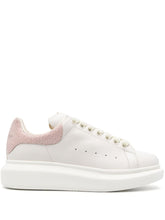 Alexander Mcqueen Oversized Leather Sneakers Powder