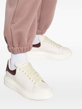 Alexander McQueen Oversized Leather Sneakers Bordeaux